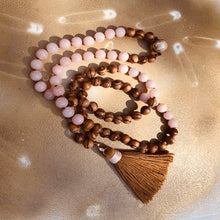 Carica l&#39;immagine nel visualizzatore di Gallery, Mala Giada Morganite &amp; Legno
