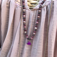 Carica l&#39;immagine nel visualizzatore di Gallery, Mala Rodonite &amp; pietra Lava
