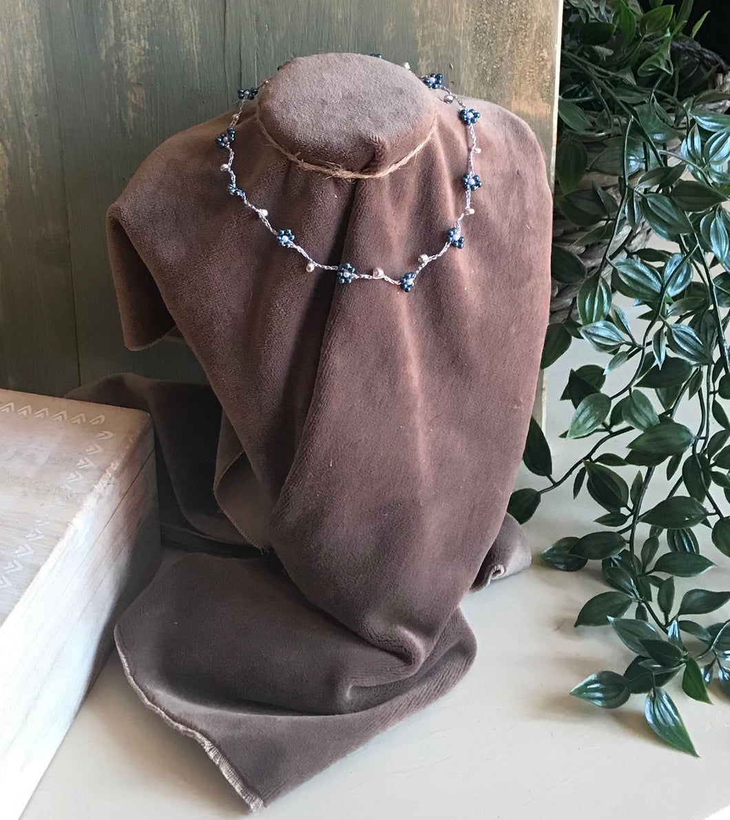 Il Girocollo Daisy Silver Blue