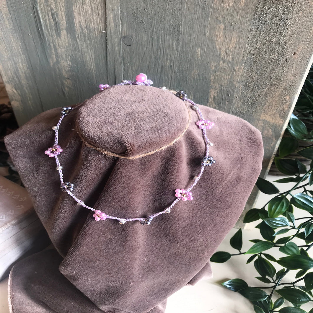 Il Girocollo Daisy Grey Pink