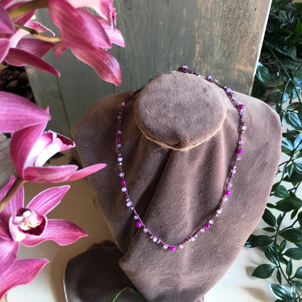 Collana Luce Aubergine