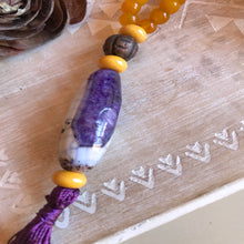 Carica l&#39;immagine nel visualizzatore di Gallery, Mala Agata Viola &amp; legno
