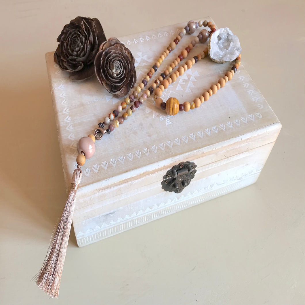 Mala Mookaïte Legno & Ceramica Greca